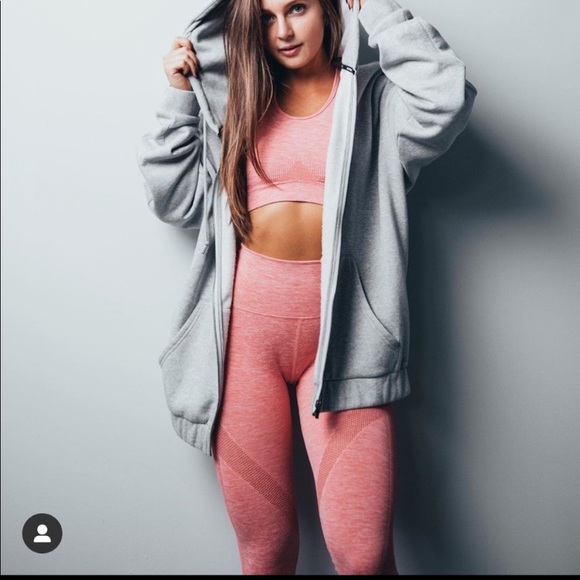 Alphalete Aero rose pink seamless leggings small - Picture 3 of 11